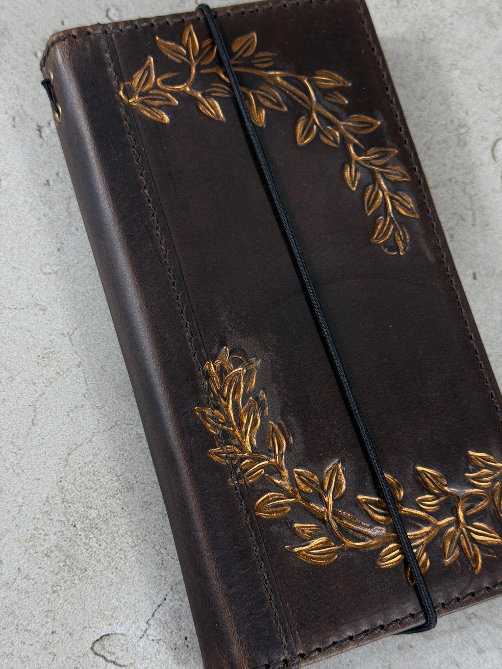 Vintage Style Leather iPhone Wallet Case with Card Slots
