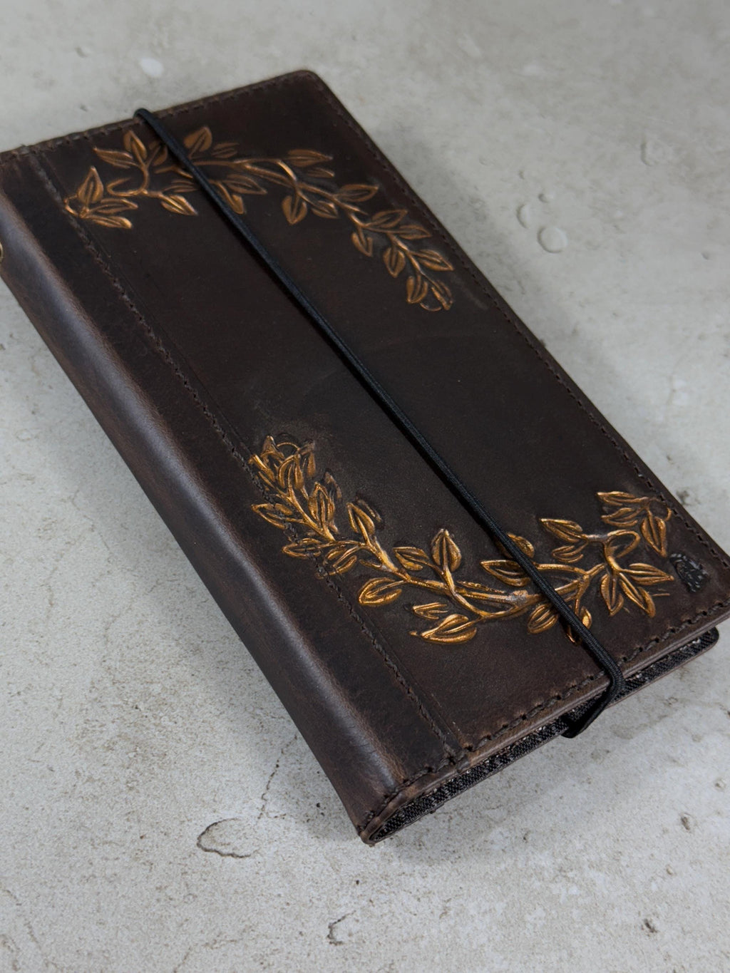 Vintage Style Leather iPhone Wallet Case with Card Slots