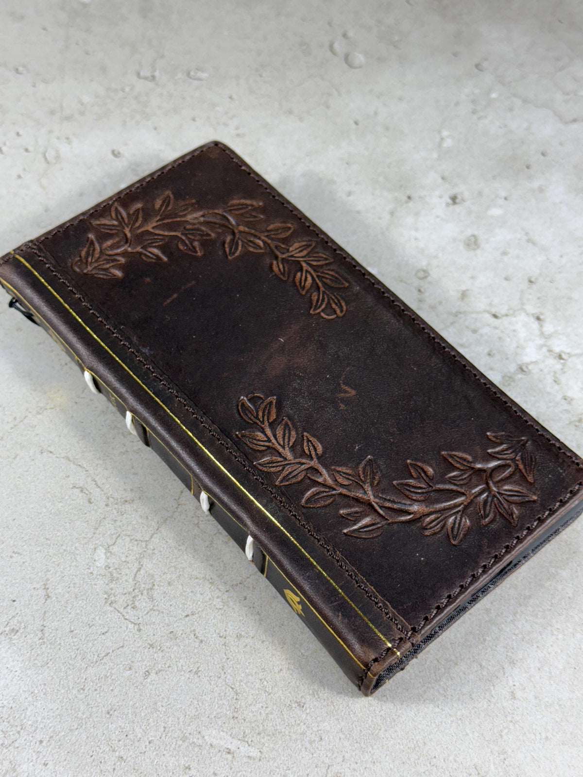 Vintage Leather Wallet Case for iPhone: Book Style, Card Slots