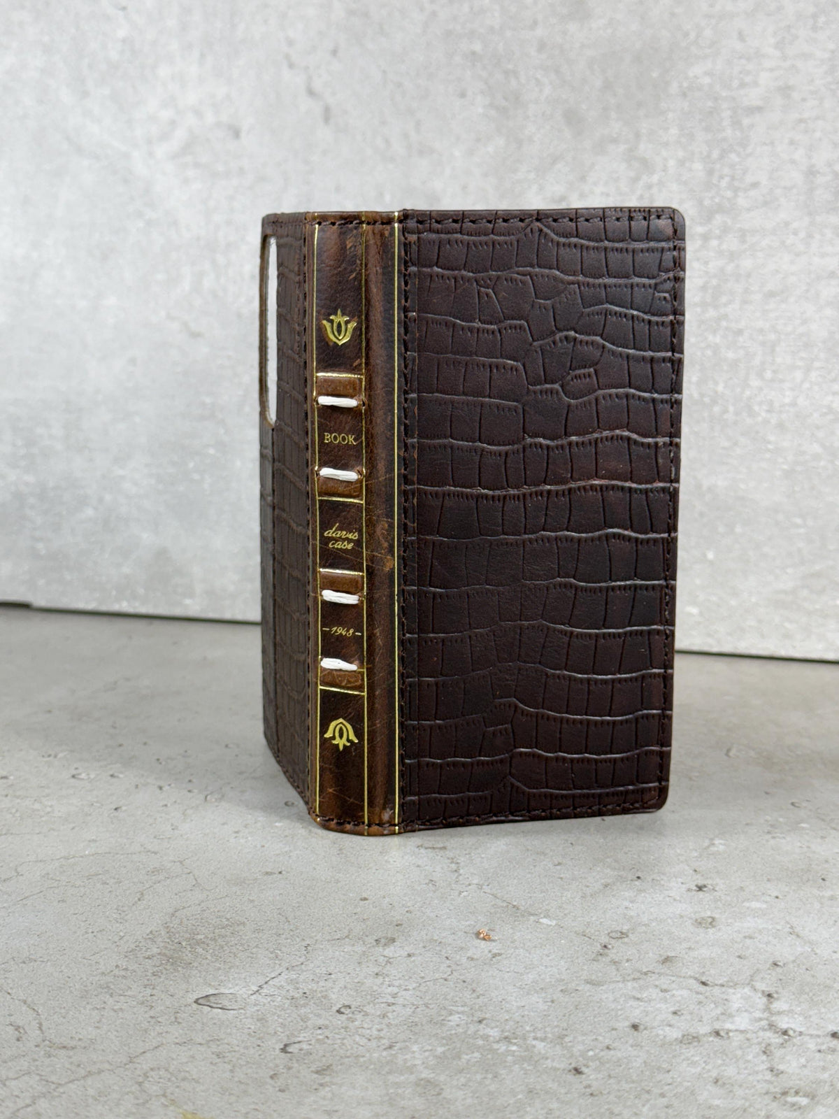 Vintage Leather Wallet Case for iPhone: Book Style, Card Slots
