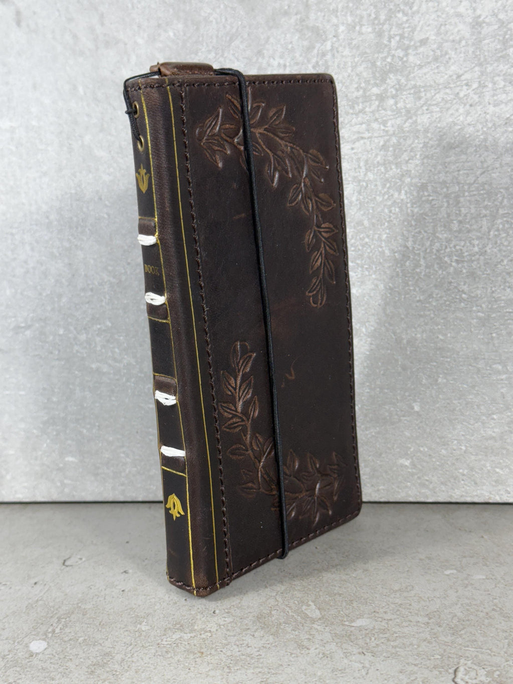 Vintage Leather Wallet Case for iPhone: Book Style, Card Slots