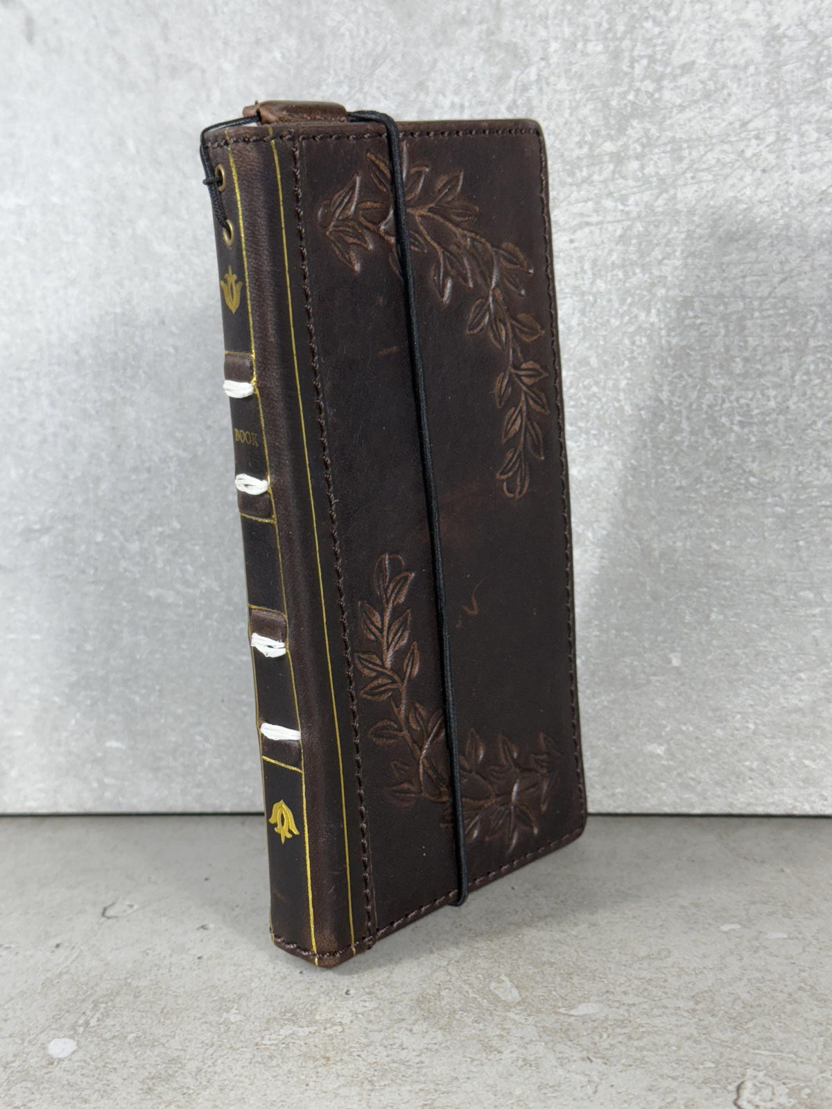 Vintage Leather Wallet Case for iPhone: Book Style, Card Slots