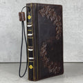 Vintage Leather Wallet Case for iPhone: Book Style, Card Slots