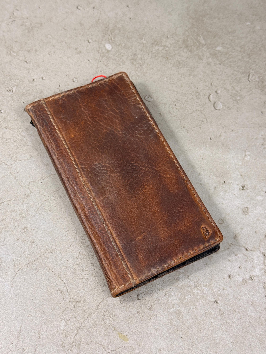 Genuine Leather Galaxy Wallet Case: Vintage Book Style, Card Slots S26 S25