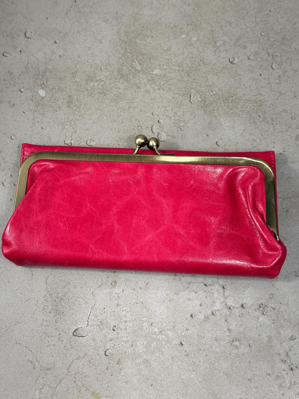 Handmade Leather Kiss Lock Wallet – Vintage Style Clutch Purse