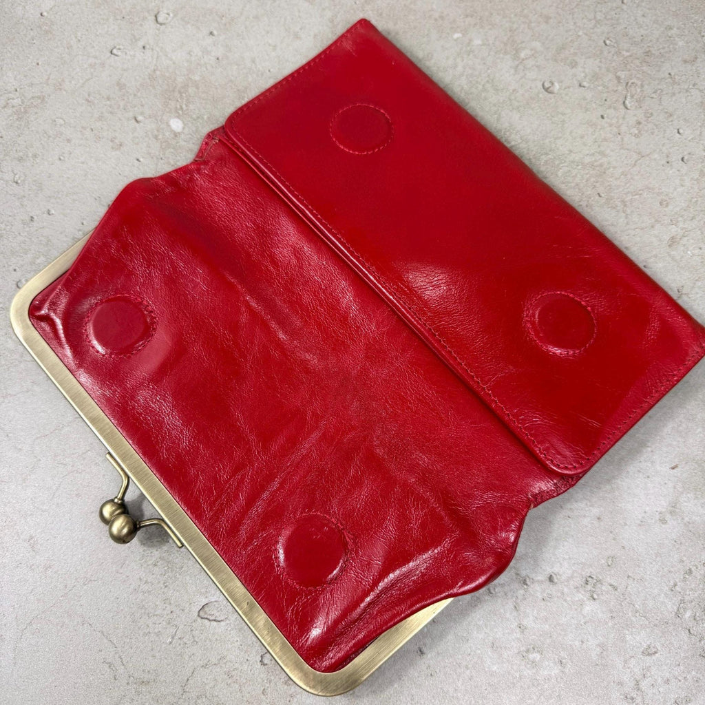 Handmade Leather Kiss Lock Wallet – Vintage Style Coin Purse