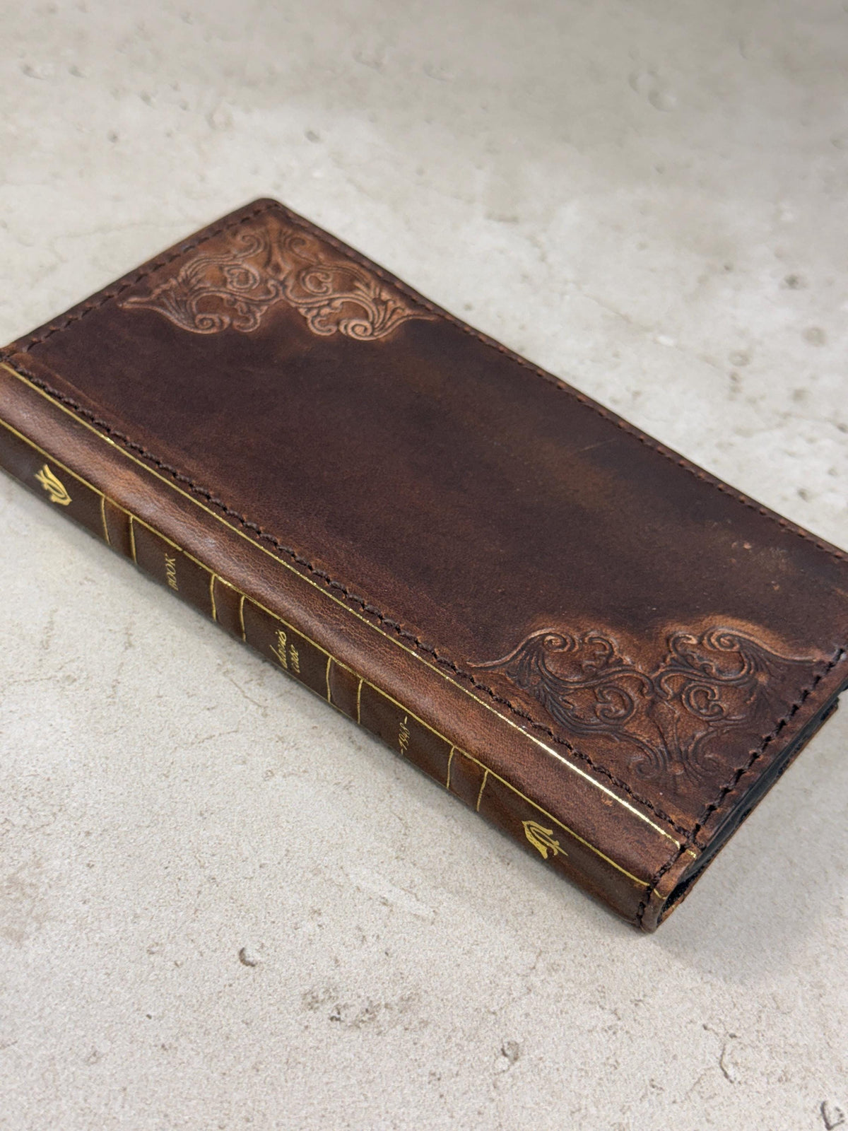 Vintage Book Style Leather iPhone 17 Wallet Case with Card Slots