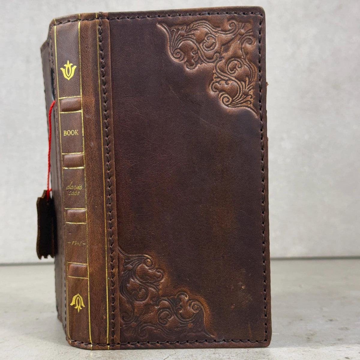 Vintage Book Style Leather iPhone 17 Wallet Case with Card Slots