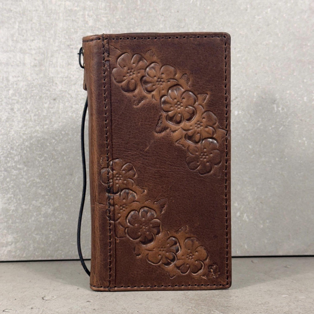 Vintage Book Style Leather iPhone 17 Wallet Case with Card Slots