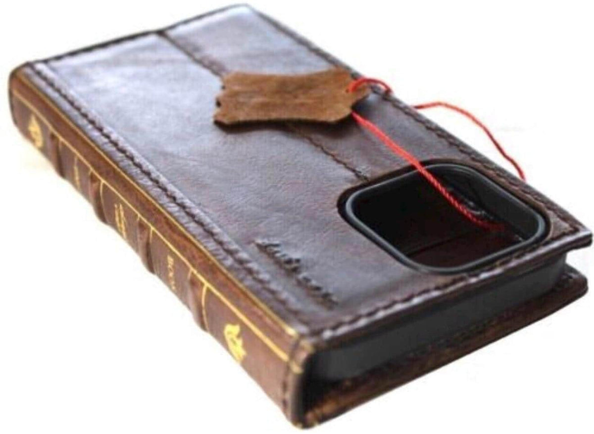 Handmade Leather Wallet: Book Style Credit Card Cover
