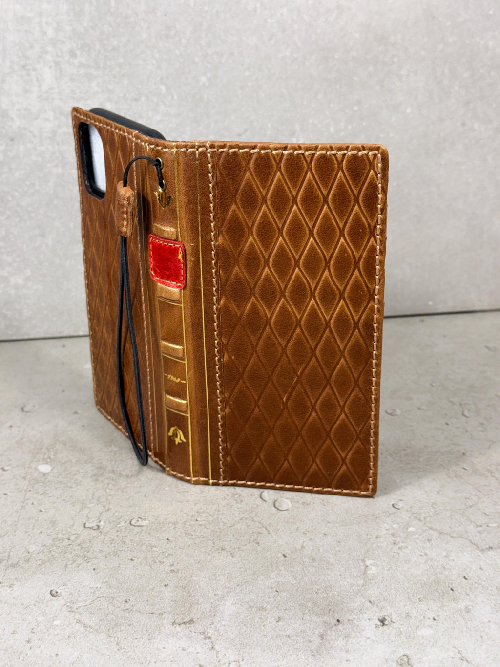 Handmade Leather Book Wallet Case for Galaxy S21 S22 S23 S24 S25 Ultra