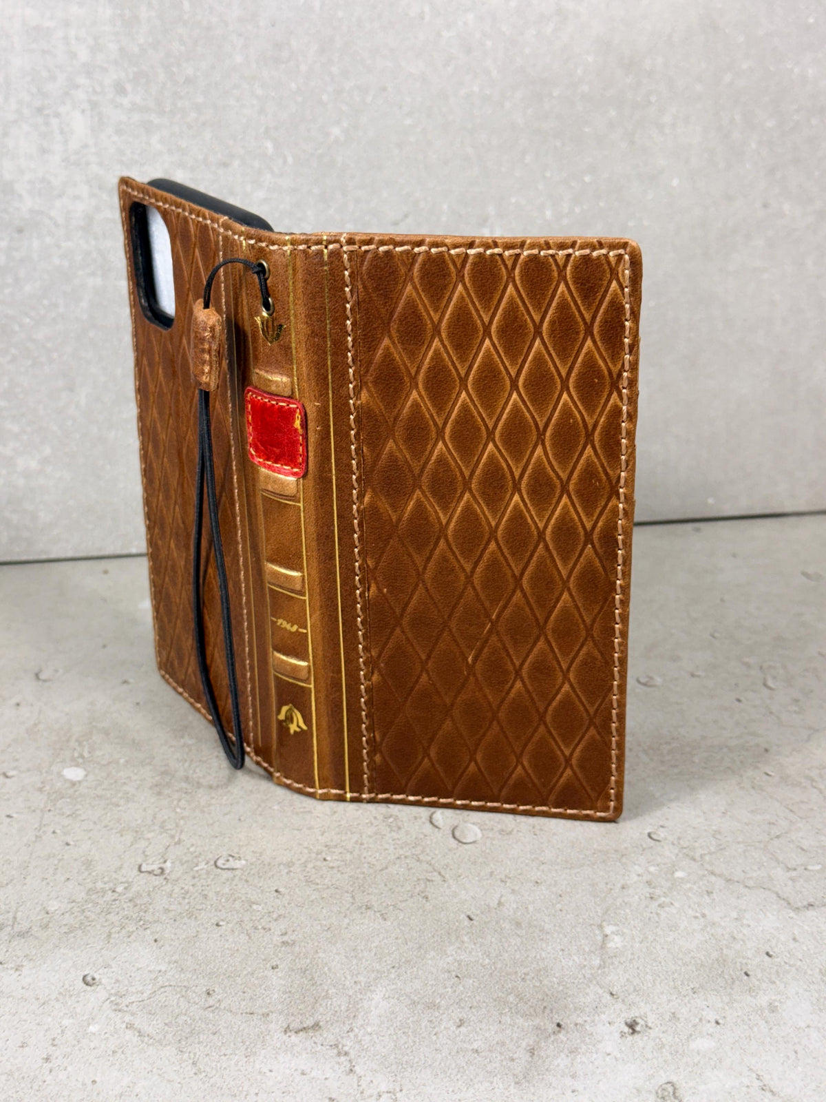 Handmade Leather Book Wallet Case for Galaxy S21 S22 S23 S24 S25 Ultra