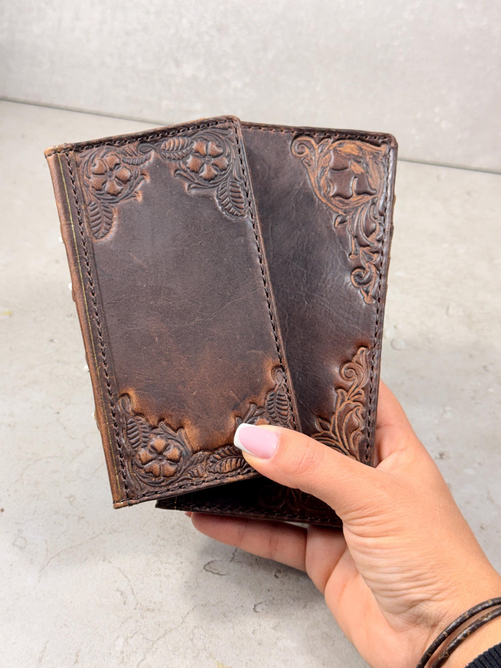 Handmade Leather Wallet Case for Galaxy Z Fold 2/3/4/5/6/7