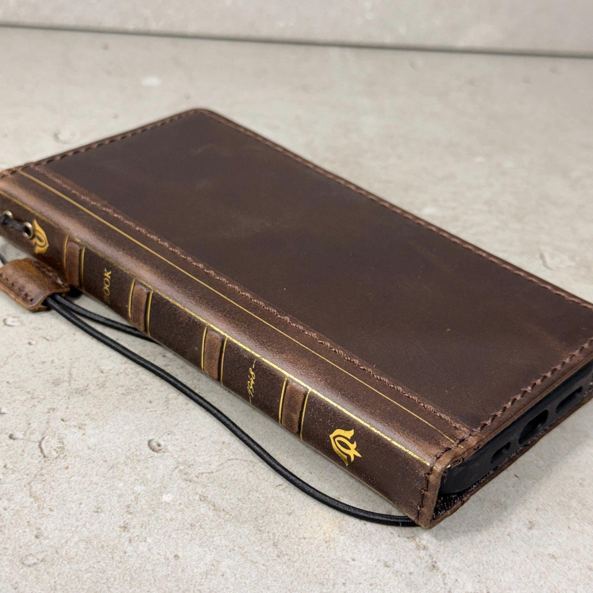 Handmade Leather Wallet Case: Samsung Galaxy, Card Slots, Book Design