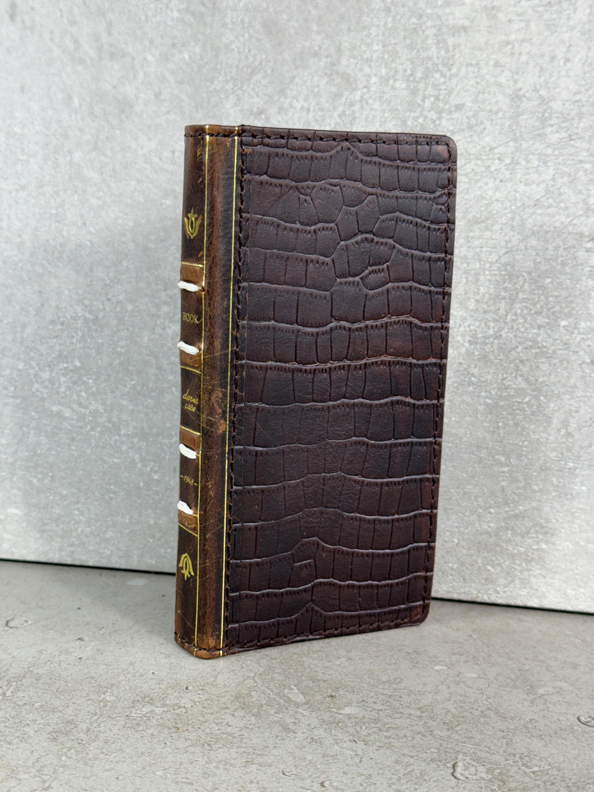 Handmade Leather Wallet Case: Galaxy S21 S22 S23 S24 S25 Ultra, Card Slots