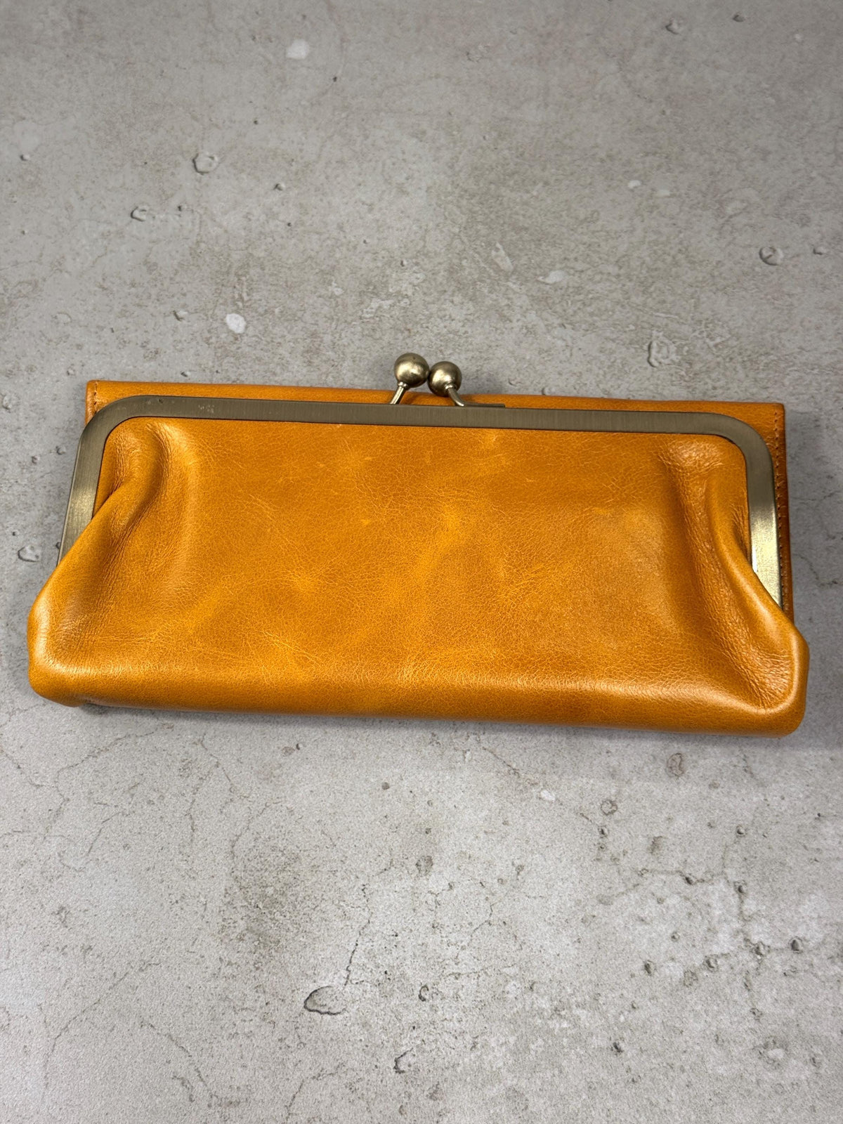Handmade Leather Kiss Lock Wallet – Vintage Style Card Holder