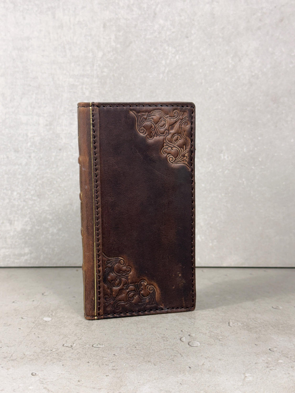 Vintage Book Style Leather iPhone 17 Wallet Case with Card Slots