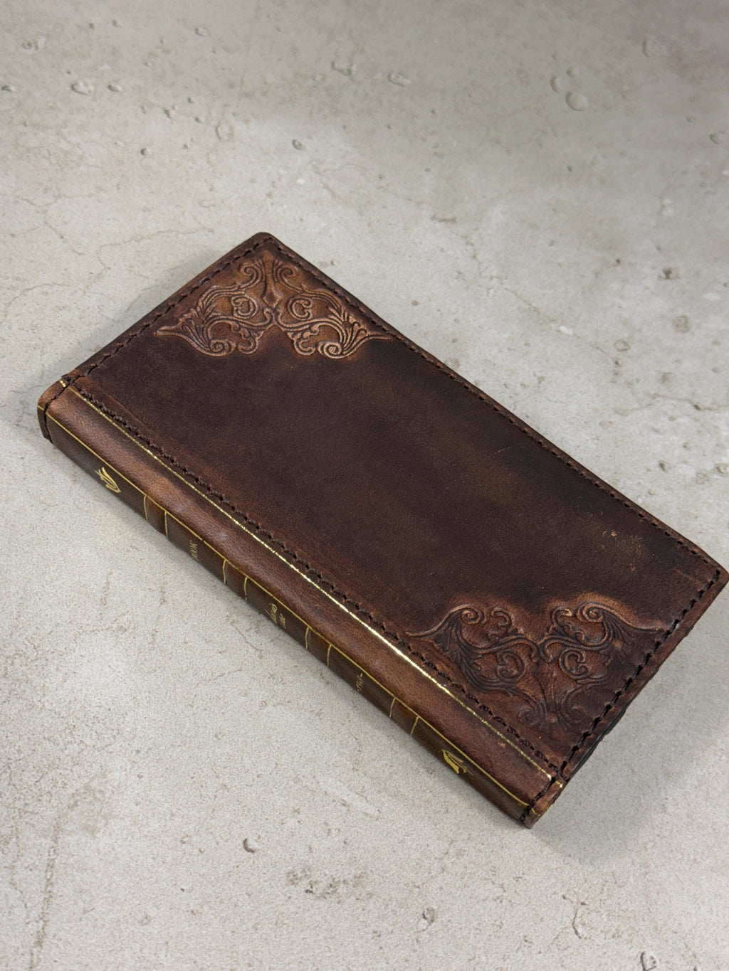 Vintage Book Style Leather iPhone 17 Wallet Case with Card Slots