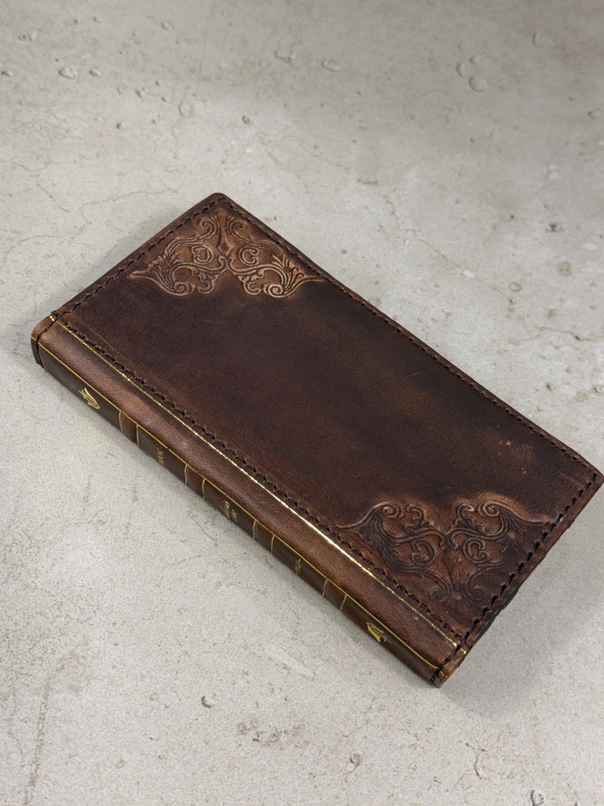 Vintage Book Style Leather iPhone 17 Wallet Case with Card Slots
