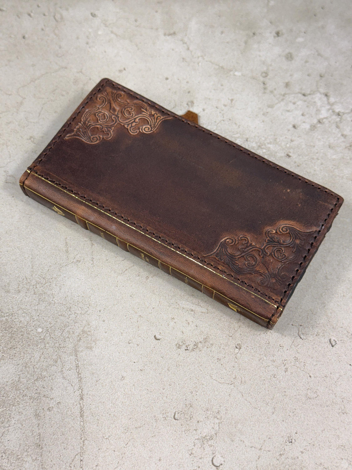 Vintage Book Style Leather iPhone 17 Wallet Case with Card Slots