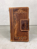 Genuine Leather iPhone Wallet Case: Magnetic Book Cover, Card Slots