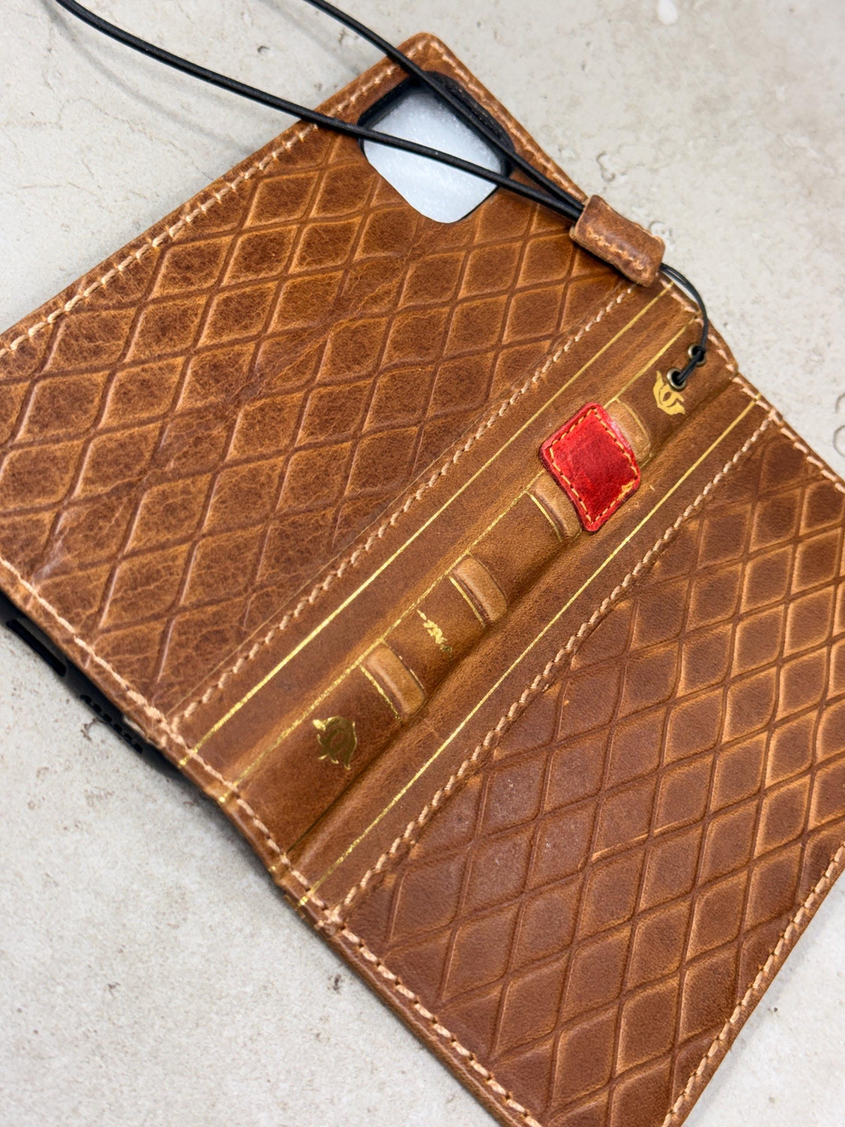 Leather Book Wallet Case for iPhone: Card Slots, Bible Style 17