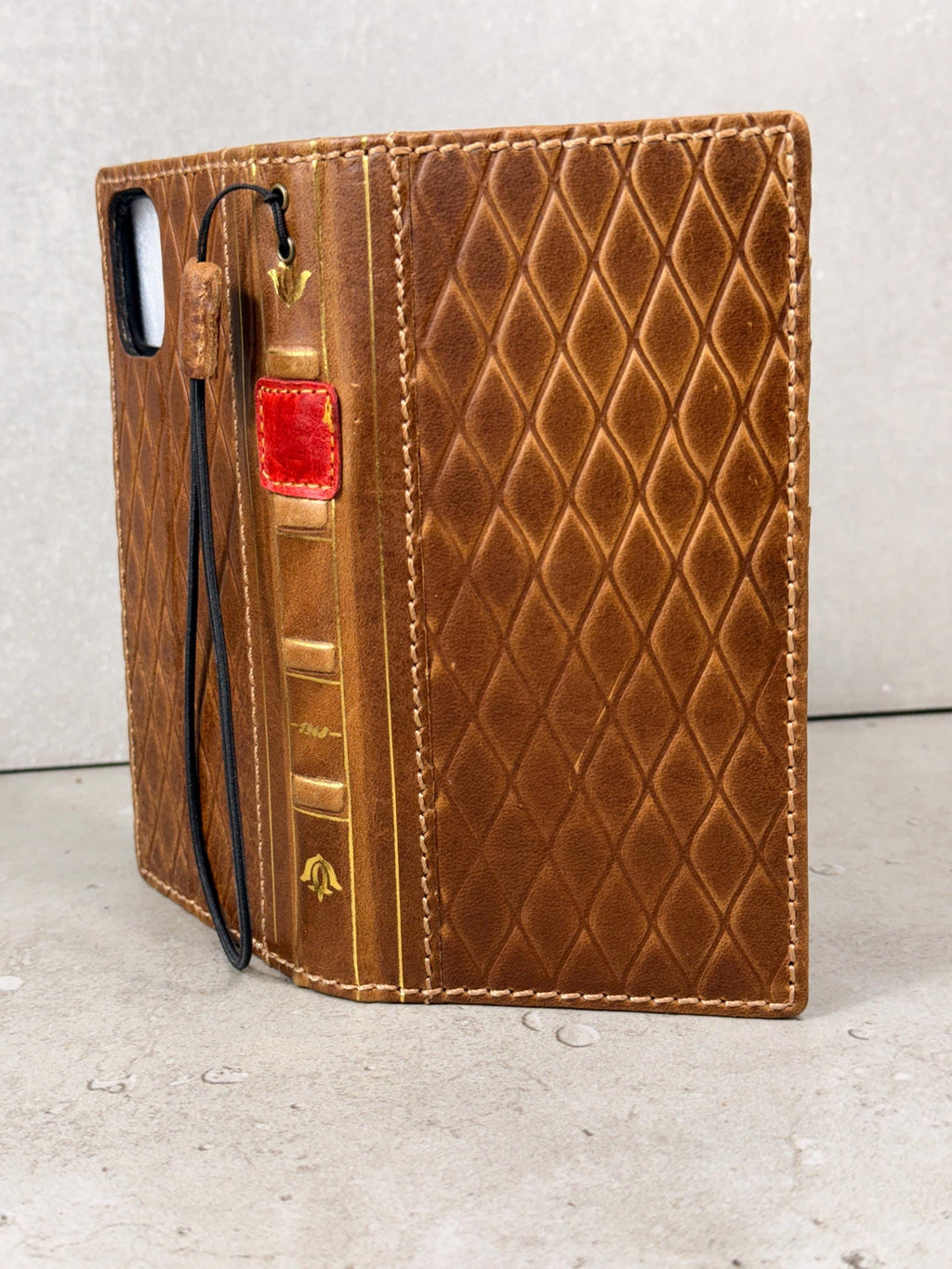 Handmade Leather Book Wallet Case for Galaxy S21 S22 S23 S24 S25 Ultra