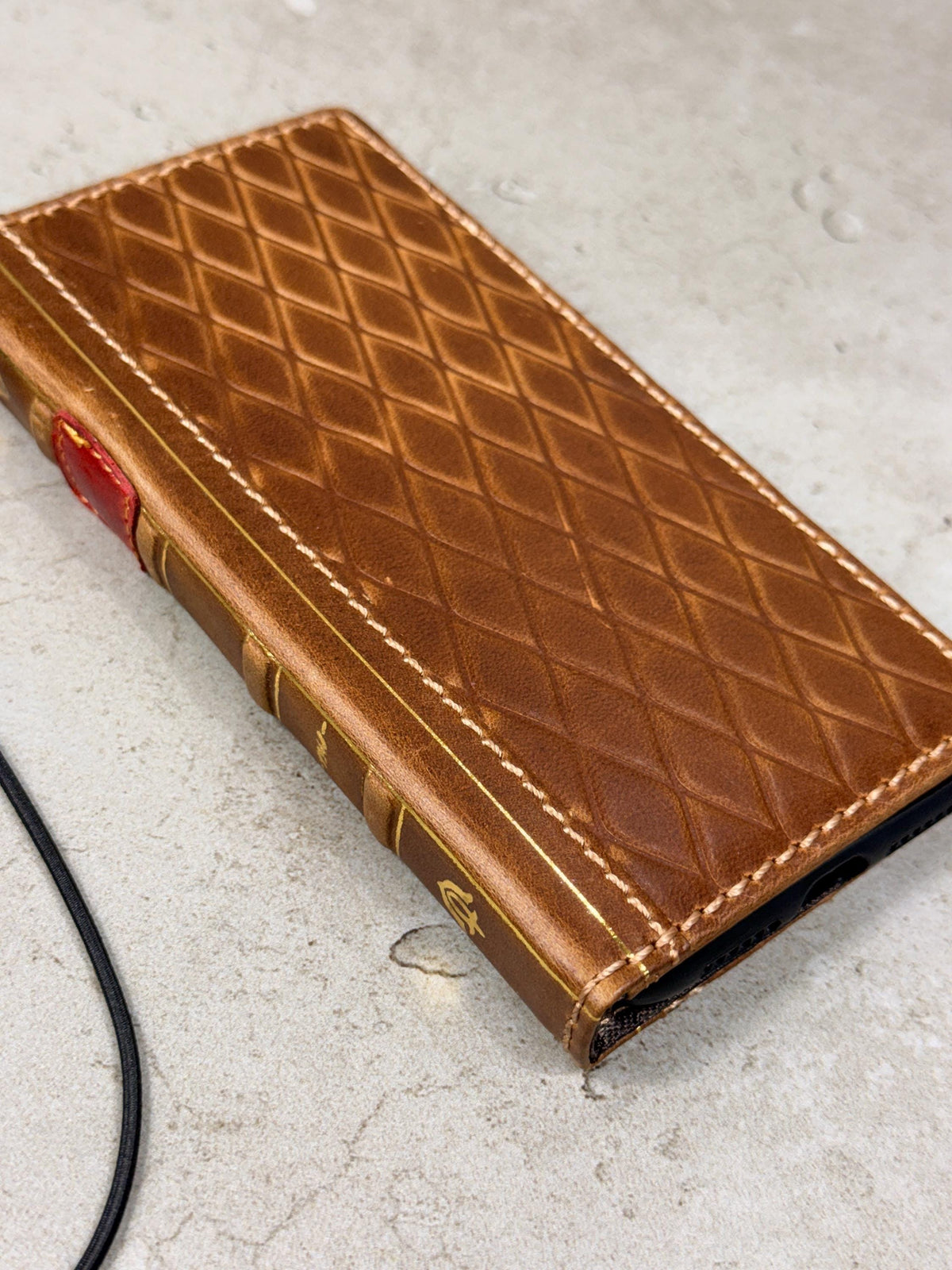 Handmade Leather Book Wallet Case for Galaxy S21 S22 S23 S24 S25 Ultra