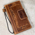 Handmade Leather Google Pixel Wallet Case: Vintage  Design