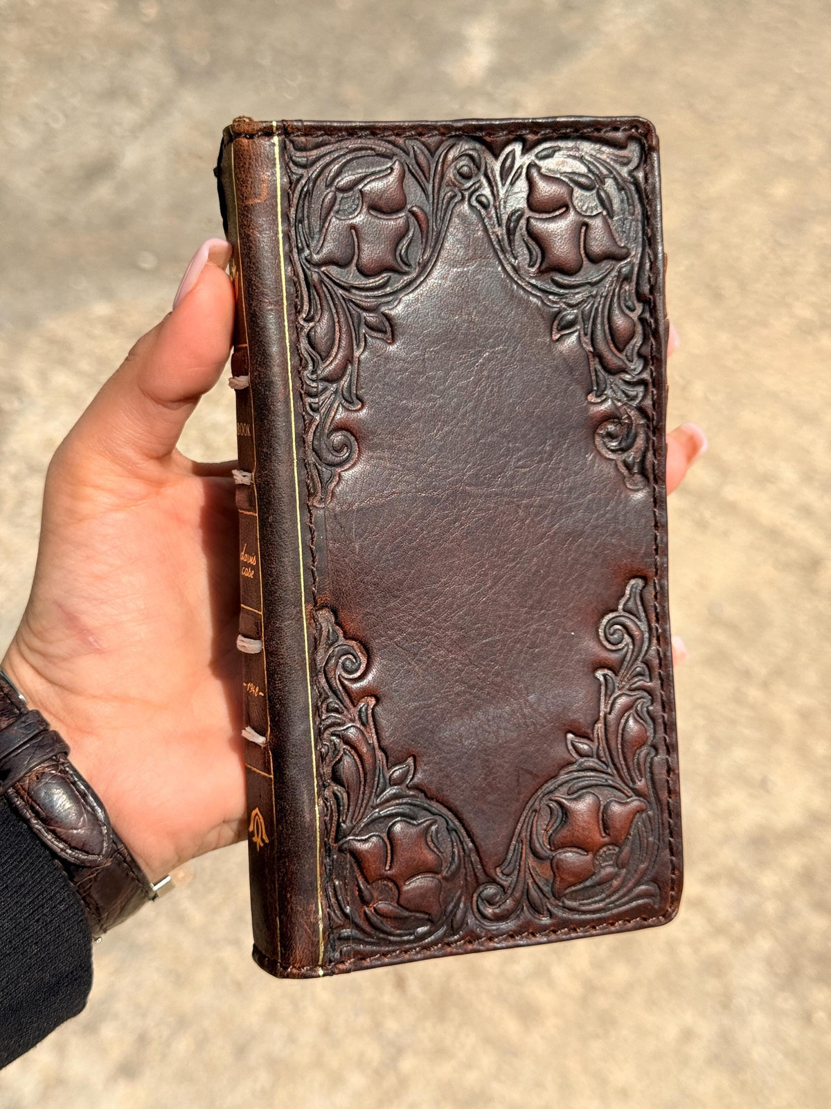 Vintage Book Style Leather iPhone Wallet Case 17