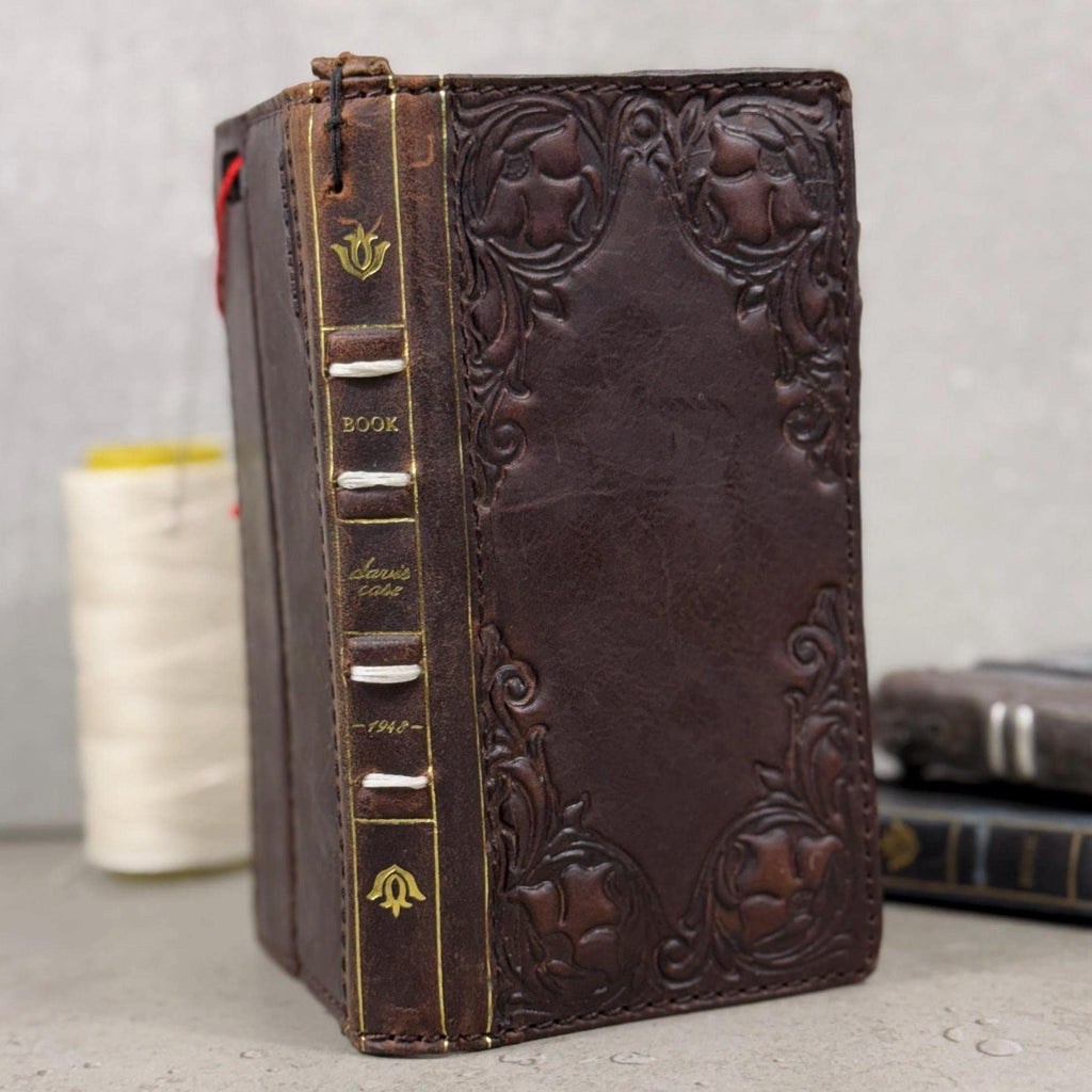 Vintage Book Style Leather iPhone Wallet Case 17
