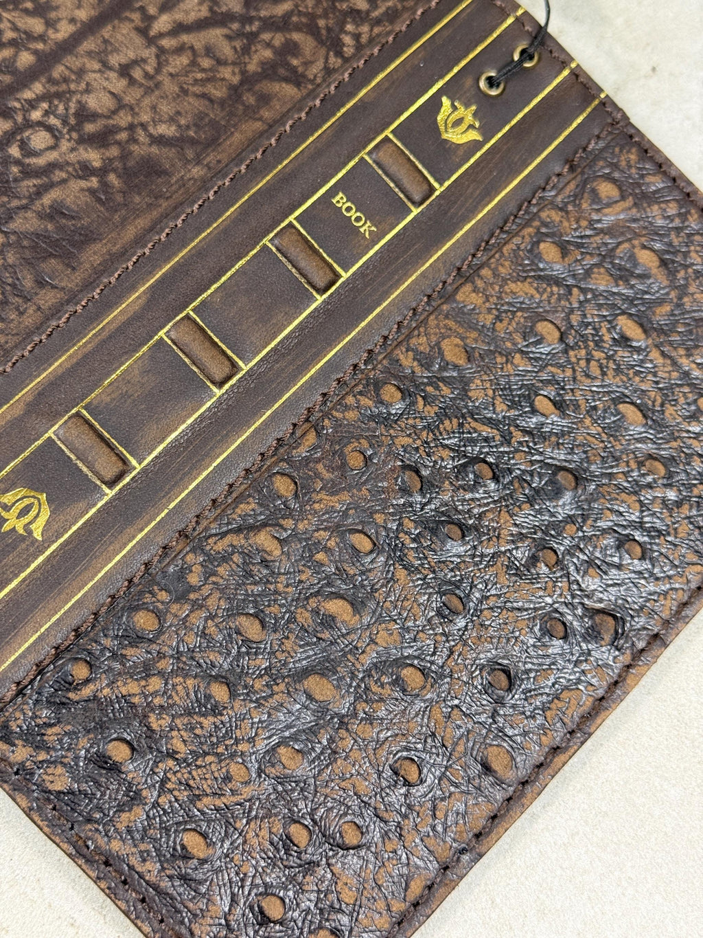 Handmade Leather iPhone Case: Vintage Book Style, Full Grain Leather 17