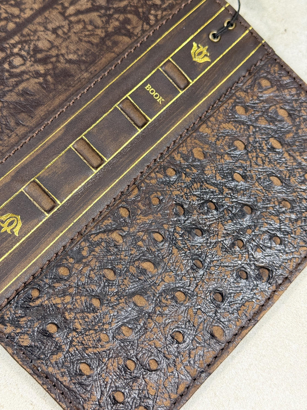 Handmade Leather iPhone Case: Vintage Book Style, Full Grain Leather 17