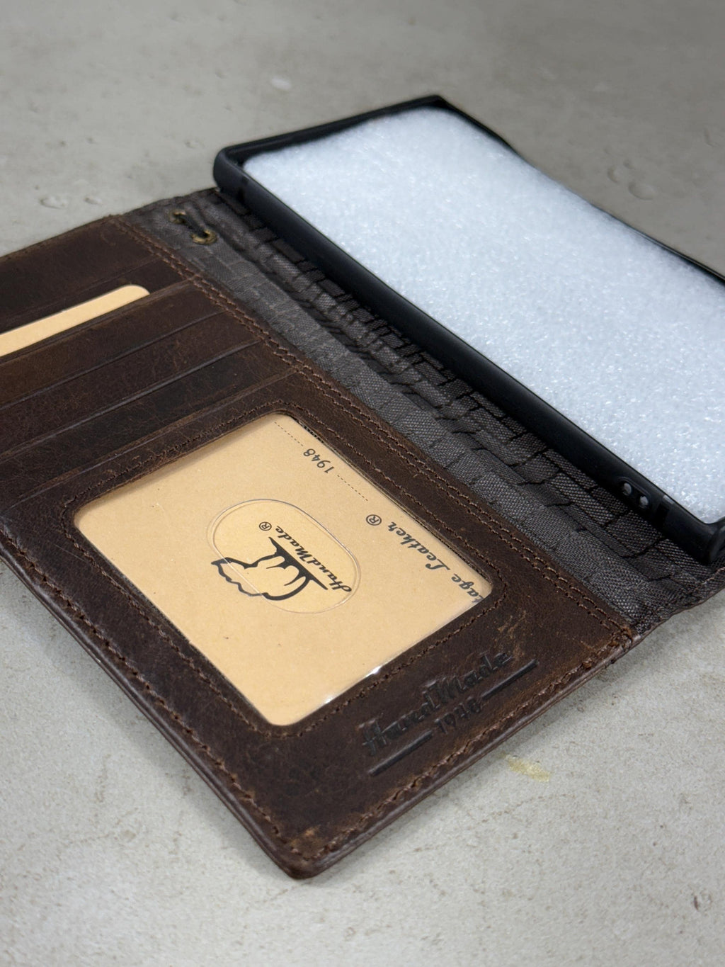 Genuine Leather Google Pixel 9 10 Wallet Case: Vintage  Design