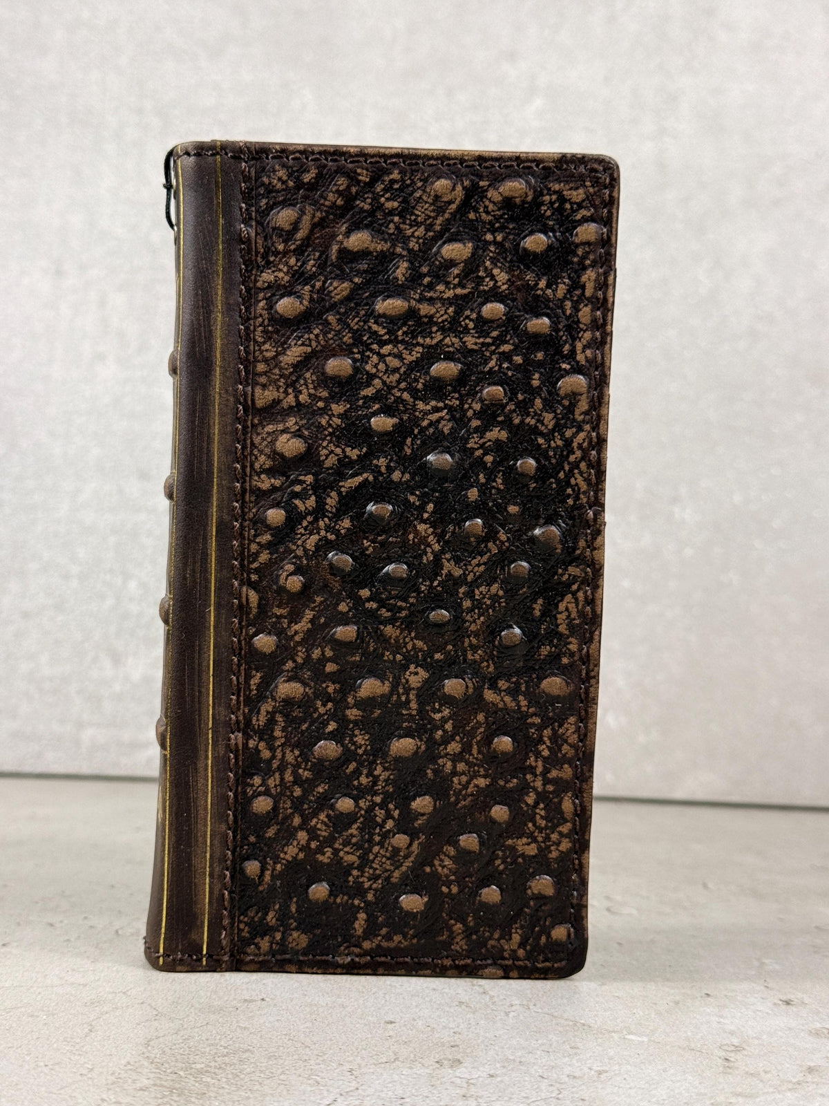Handmade Leather Wallet Case: Samsung Galaxy, Card Slots, Book Design