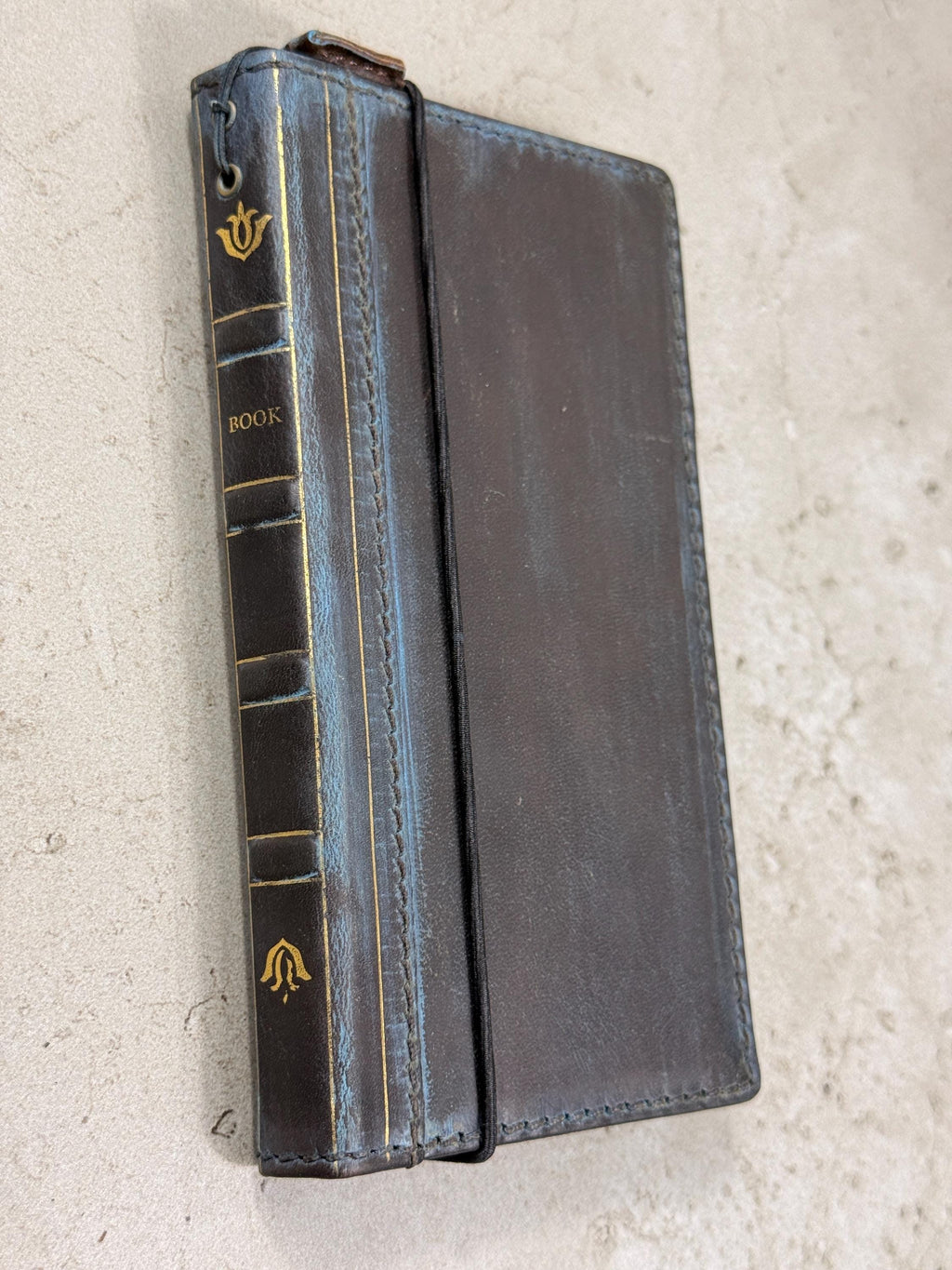 Handmade Leather iPhone Case: Vintage Book Style, Full Grain Leather 17