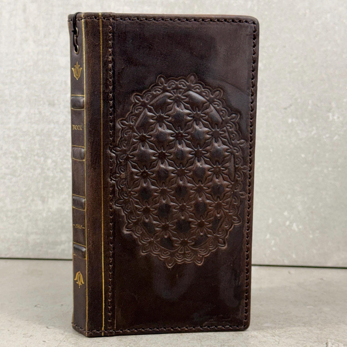 Genuine Leather Wallet Case for Google Pixel: Vintage Book Art Cover