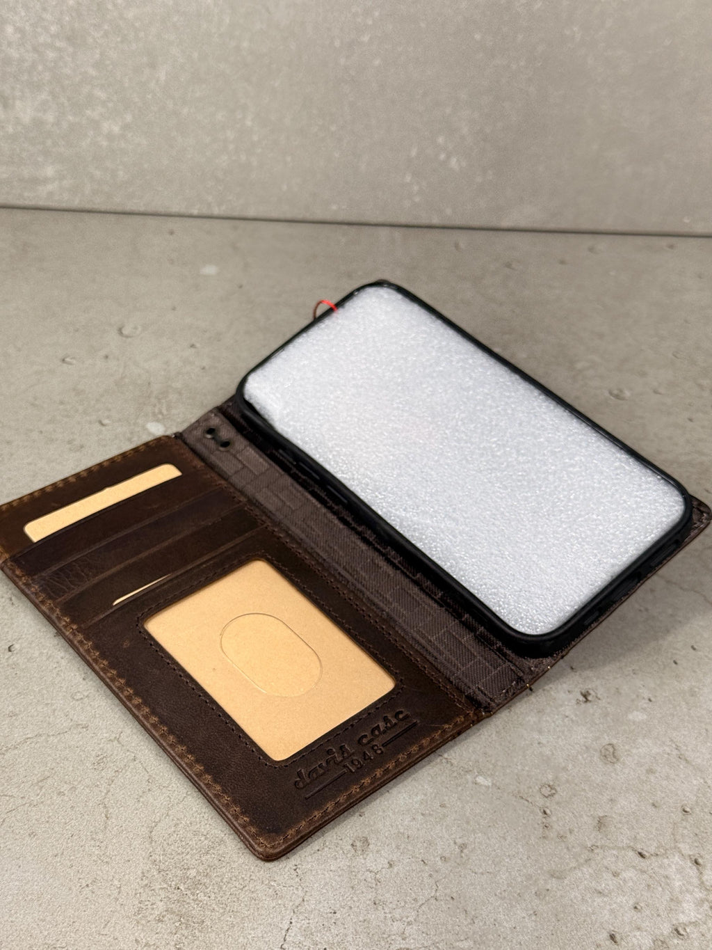 Genuine Leather fo OnePlus 12 12R Case Wallet Handmade Wireless Luxury oiled Ar