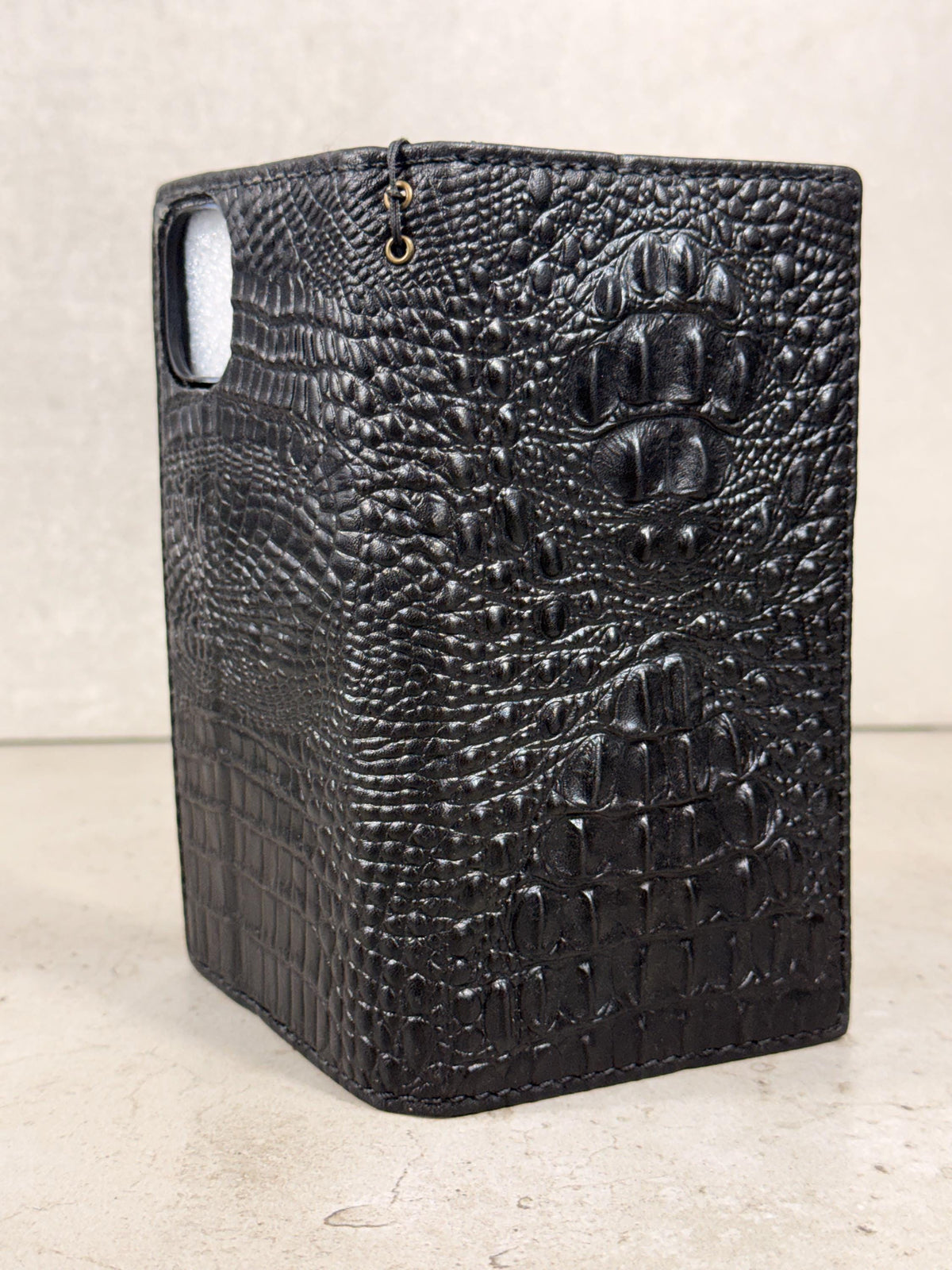 Embossed Leather Wallet Case for Google Pixel: Vintage Art Design