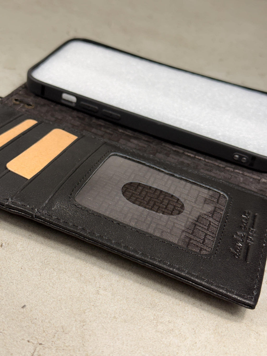 Genuine Leather fo OnePlus Open Case Wallet Handmade Wireless Luxury  Davidov Art