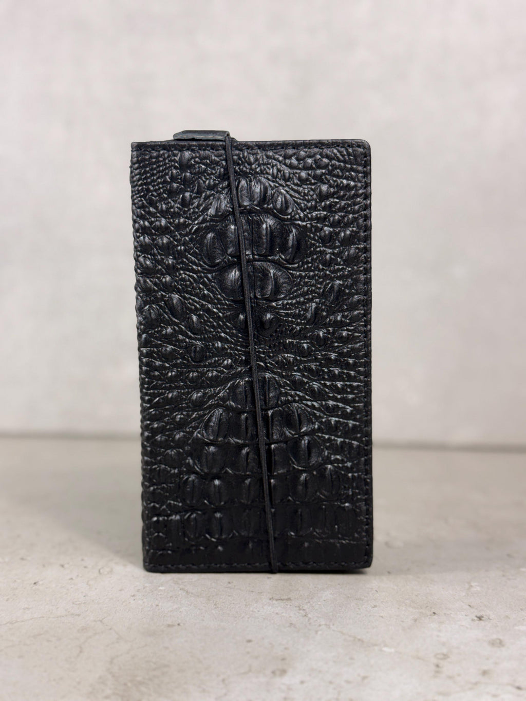 Genuine Leather Wallet Case: Vintage Book Style, Card Slots