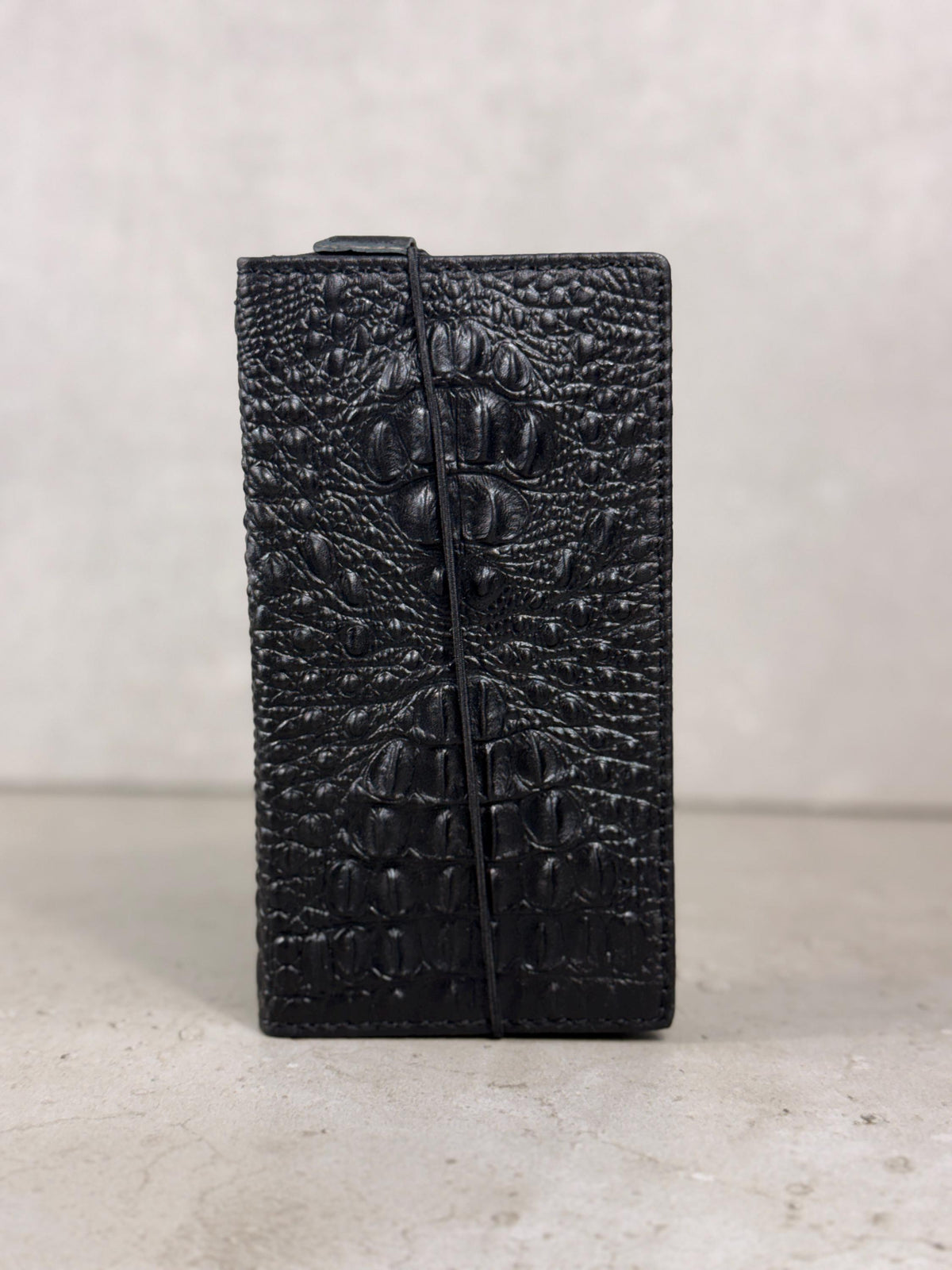 Genuine Leather Wallet Case: Vintage Book Style, Card Slots