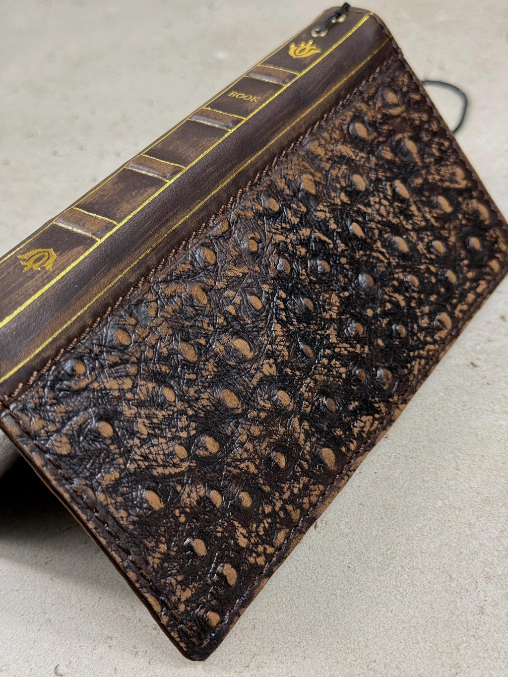 Handmade Leather iPhone Case: Vintage Book Style, Full Grain Leather 17