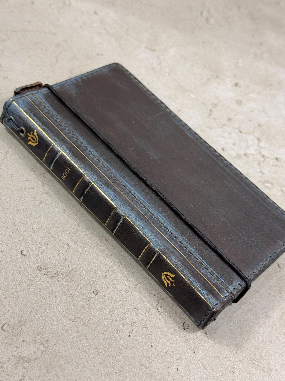 Handmade Leather iPhone Case: Vintage Book Style, Full Grain Leather 17