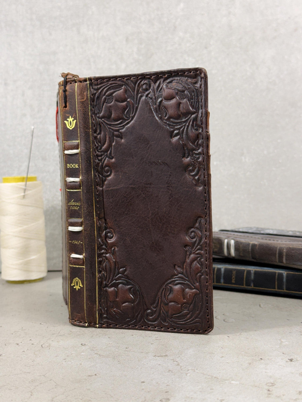 Vintage Book Style Leather Wallet Case for Google Pixel
