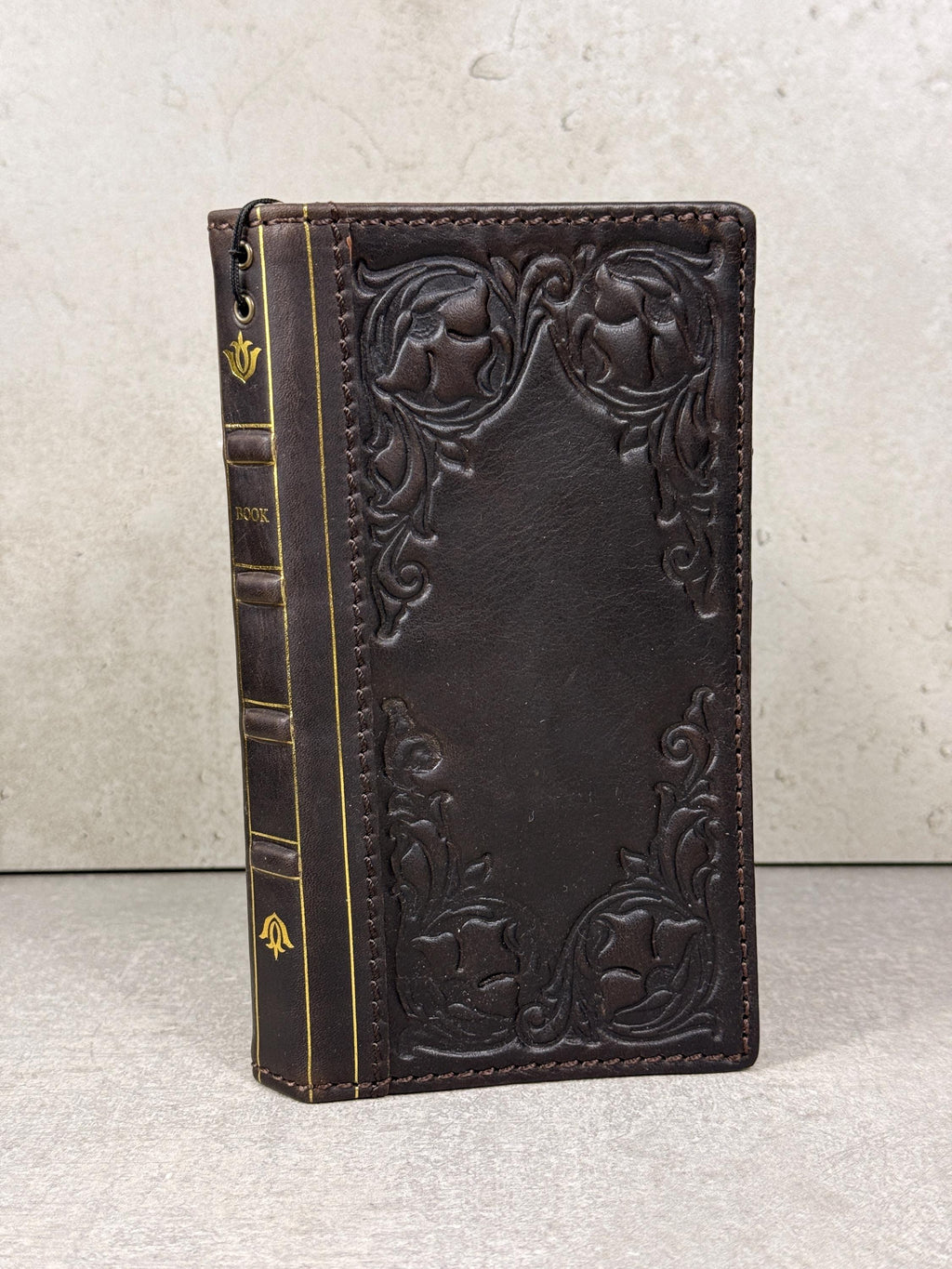 Vintage Book Style Leather iPhone 17 Wallet Case with Card Slots