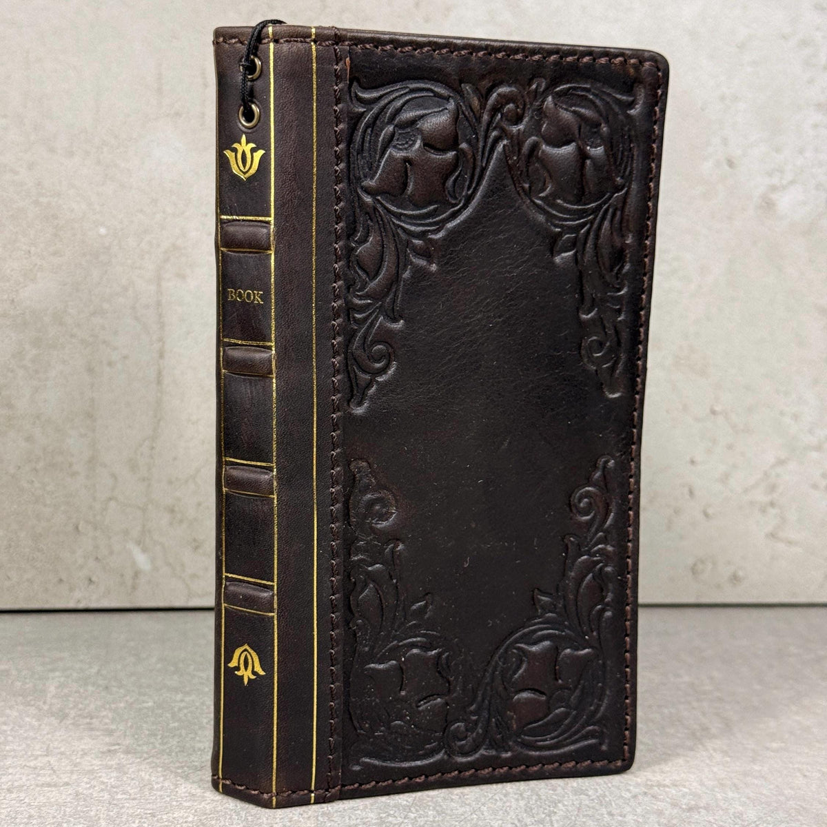Vintage Book Style Leather iPhone 17 Wallet Case with Card Slots