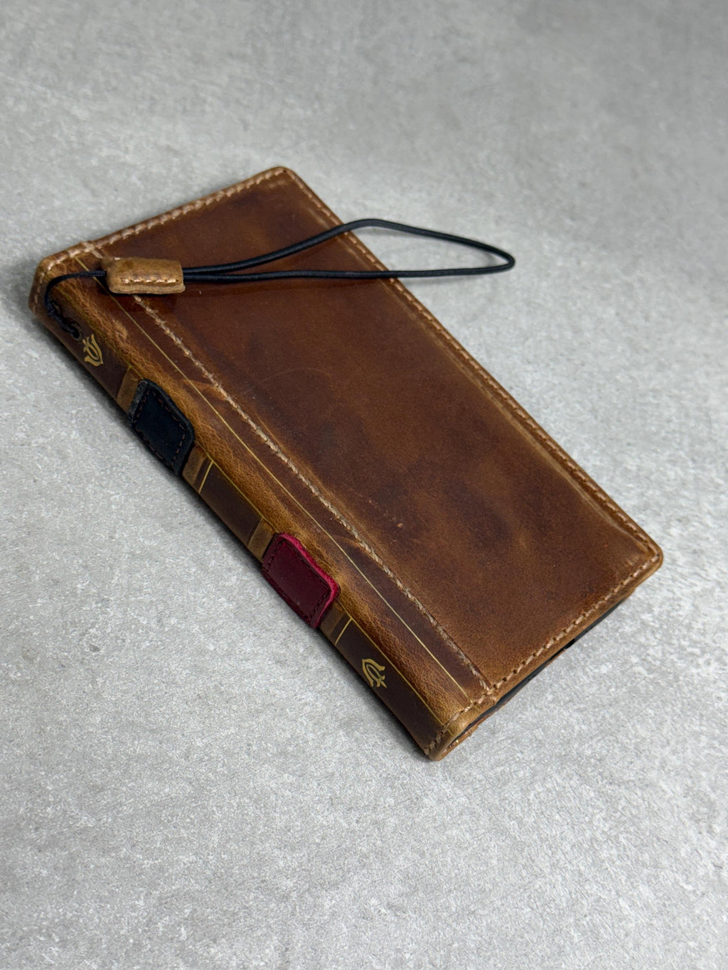 Leather Book Wallet Case for iPhone: Card Slots, Bible Style 17