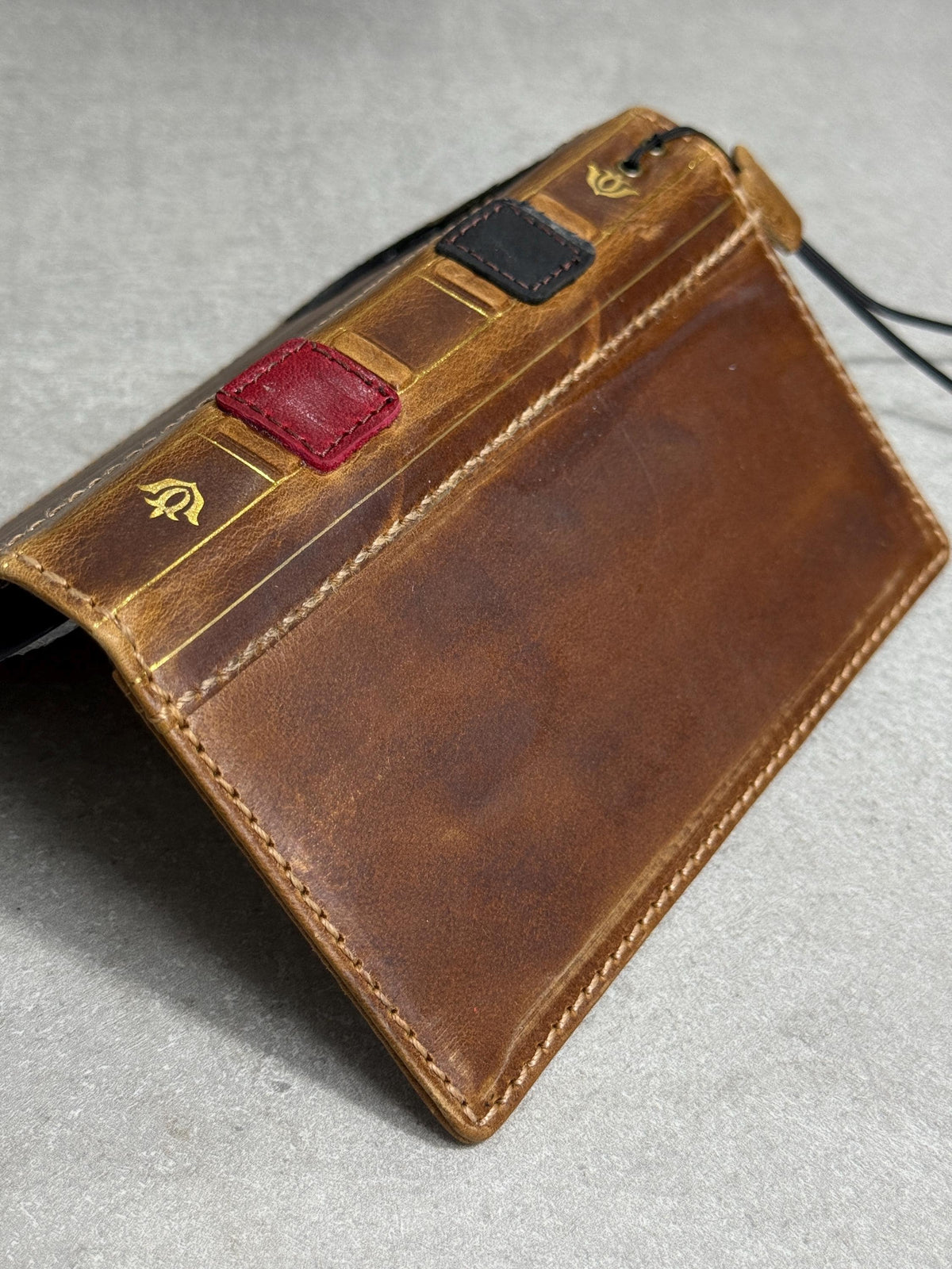 Leather Book Wallet Case for iPhone: Card Slots, Bible Style 17