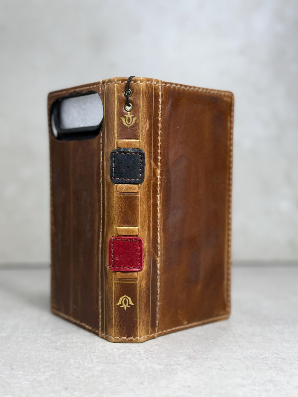 Genuine Leather Wallet Case For Galaxy S21-S26 Ultra, Card Slots (Book Design)